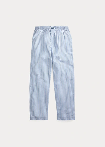 POLO RALPH LAUREN STRIPED COTTON PAJAMA PANT,0042849695