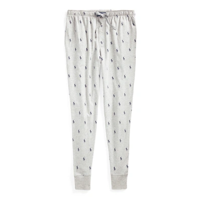 Polo Ralph Lauren Pony Print Lounge Pants In Grey
