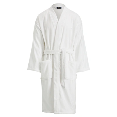 Polo Ralph Lauren Terry-lined Velvet Robe In White