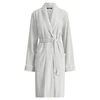 Ralph Lauren Plus Size Hartford Lounge Shawl Collar Knit Robe In Grey Heather