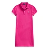 Polo Ralph Lauren Kids' Big Girls Cotton Mesh Polo Dress In Aruba Pink