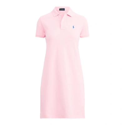 Polo Ralph Lauren Cotton Mesh Polo Dress In Carmel Pink