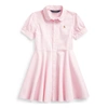 Polo Ralph Lauren Kids' Cotton Oxford Shirtdress In Deco Pink