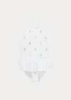 Polo Ralph Lauren Ralph Lauren Baby Girls Polo Pony One-piece Swimsuit In White