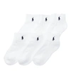 Polo Ralph Lauren Quarter-length-sock 6-pack In White