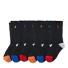 Polo Ralph Lauren Kids' Athletic Crew Sock 6-pack In Black