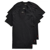 Polo Ralph Lauren Classic V-neck Undershirt 3-pack In Black