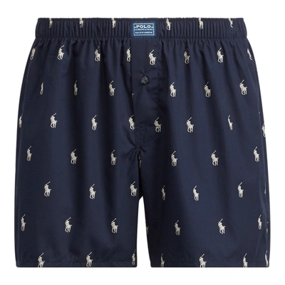 POLO RALPH LAUREN RALPH LAUREN CLASSIC WOVEN COTTON POLO PONY BOXER,0013052444