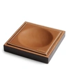 Ralph Lauren Brennan Leather-teak Catchall In Saddle