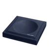 Ralph Lauren Brennan Leather-teak Catchall In Navy