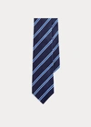 Polo Ralph Lauren Striped Silk Repp Tie In Navy/blue