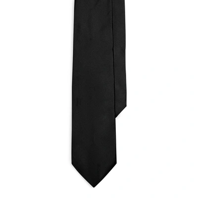 Polo Ralph Lauren Peau De Soie Tie In Black