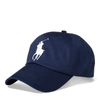 Ralph Lauren Big Pony Chino Ball Cap In Newport Navy