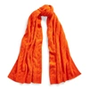 Polo Ralph Lauren Cable-knit Cashmere Scarf In Bright Orange