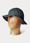 Double Rl Denim Bucket Hat In Dark Indigo Wash