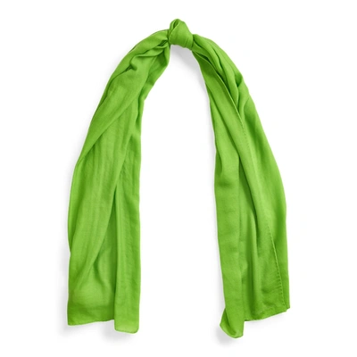 Polo Ralph Lauren Cashmere Scarf In Acid Green