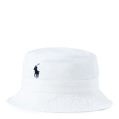 Polo Ralph Lauren Cotton Bucket Hat In White