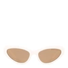 Ralph Lauren Modern Cat-eye Sunglasses In Shiny Cream White