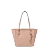 Ralph Lauren Saffiano Medium Shopper In Mellow Pink