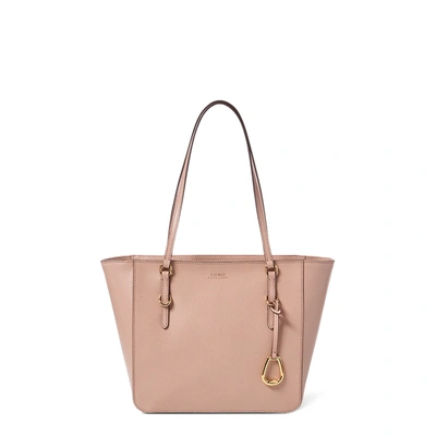 Ralph Lauren Saffiano Medium Shopper In Mellow Pink