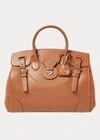 Polo Ralph Lauren Soft Ricky 33 Nappa Leather Bag In Rl Gold