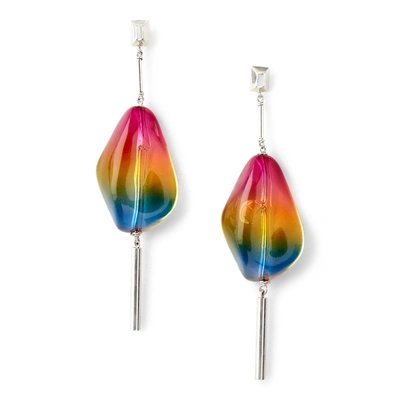 Ralph Lauren Silver Rainbow Drop Earrings