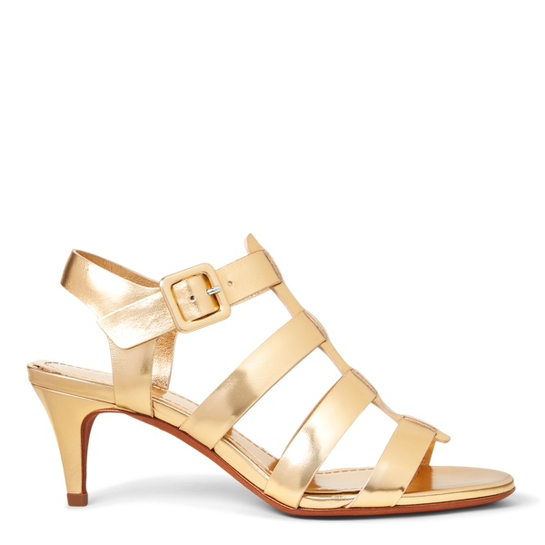 ralph lauren gold sandals