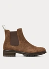 Polo Ralph Lauren Bryson Suede Chelsea Boot In Brown