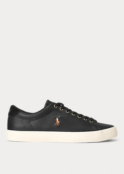 Polo Ralph Lauren Longwood Leather Sneaker In Newport Navy