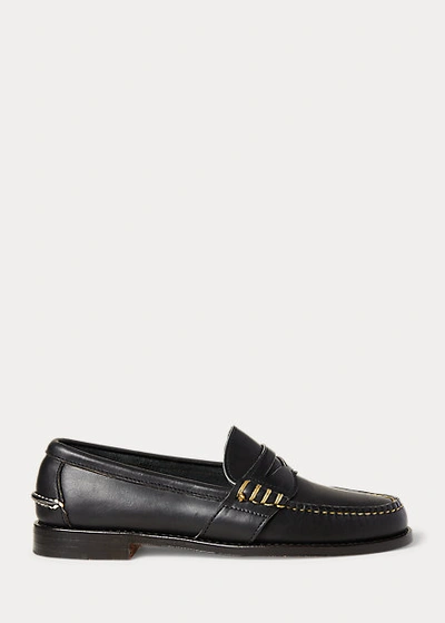 Polo Ralph Lauren Edric Leather Penny Loafer In Brown