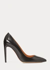 Polo Ralph Lauren Celia Calfskin Pump In Deep Red
