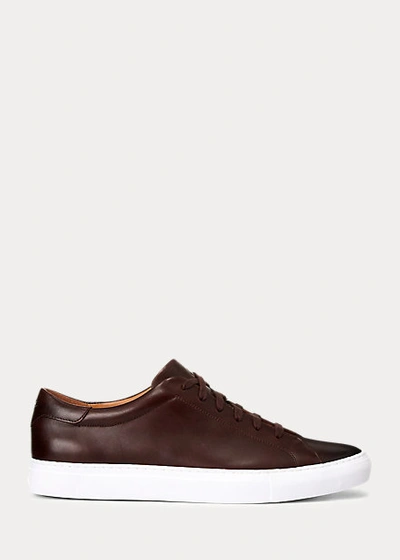 Polo Ralph Lauren Ralph Lauren Jermain Leather Sneaker In Brown