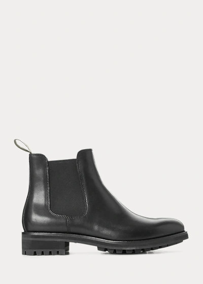 Polo Ralph Lauren Bryson Leather Chelsea Boot In Black