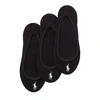 Polo Ralph Lauren Ultralow Liner Sock 3-pack In Black