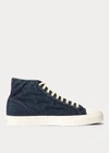 DOUBLE RL MAYPORT INDIGO CANVAS SNEAKER,0041327768