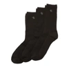 Ralph Lauren Ribbed Trouser Sock 3-pack In Black