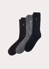 Polo Ralph Lauren Crew Sock 3-pack In Denim Assorted