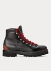 Polo Ralph Lauren Fidel Burnished Calfskin Boot In Black