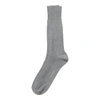 Polo Ralph Lauren Rib-knit Cotton Trouser Socks In Light Grey Heather