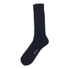 Polo Ralph Lauren Rib-knit Cotton Trouser Socks In Navy