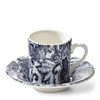 Ralph Lauren Faded Peony Espresso Cup In Indigo