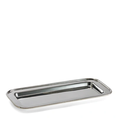 Ralph Lauren Rectangle Bar Tray In Silver