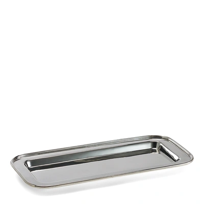 Polo Ralph Lauren Rectangle Bar Tray In Silver