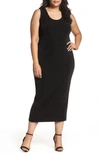 Vikki Vi Sleeveless Maxi Tank Dress In Black