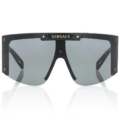 Versace Oversized Sunglasses In Black