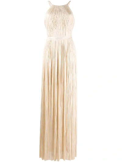 Maria Lucia Hohan Plissierte 'clarissa' Dressing Gown In Neutrals