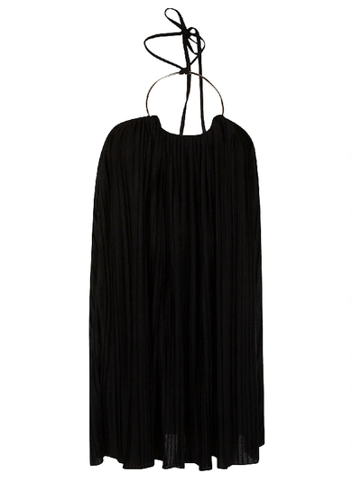 Balmain Ring Embellished Dress In Black