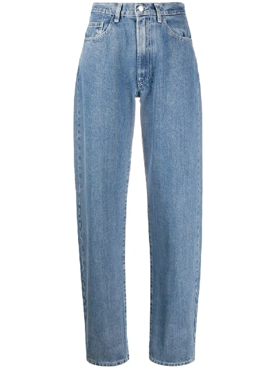 Sunnei High-waist Straight Jeans In Blue