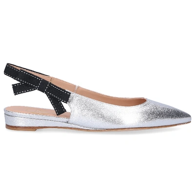 Roberto Festa Classic Ballet Flats Oro In Silver