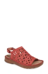 Naot Amadora Slingback Sandal In Brick Red